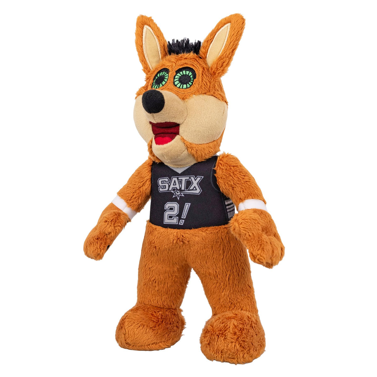Spurs Coyote logo detail on Bleacher Creatures plush for authentic team vibes