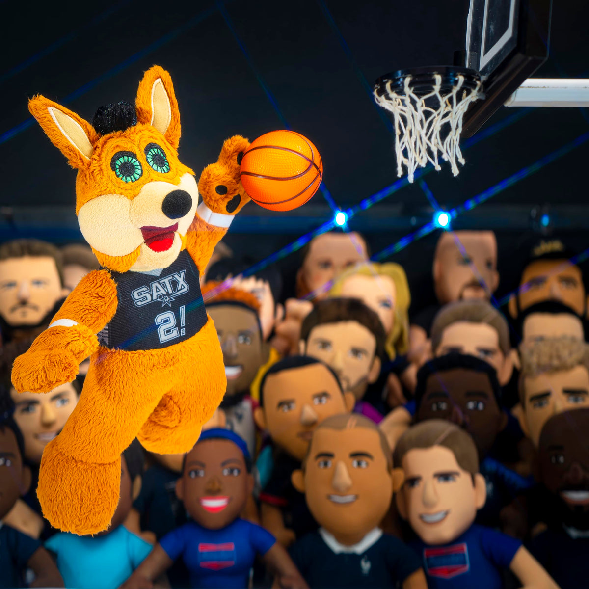 Officially licensed Spurs Coyote plush by Bleacher Creatures