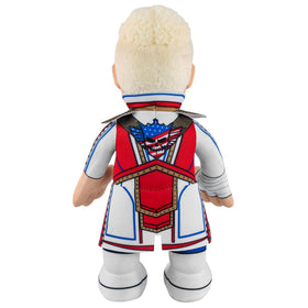 Bleacher Creatures Cody Rhodes 10-inch plush packaging, gift-ready presentation for WWE fans.