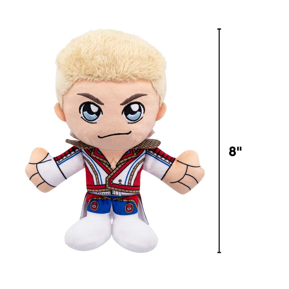 Cody Rhodes Kuricha plush with detailed stitching, durable for display cases