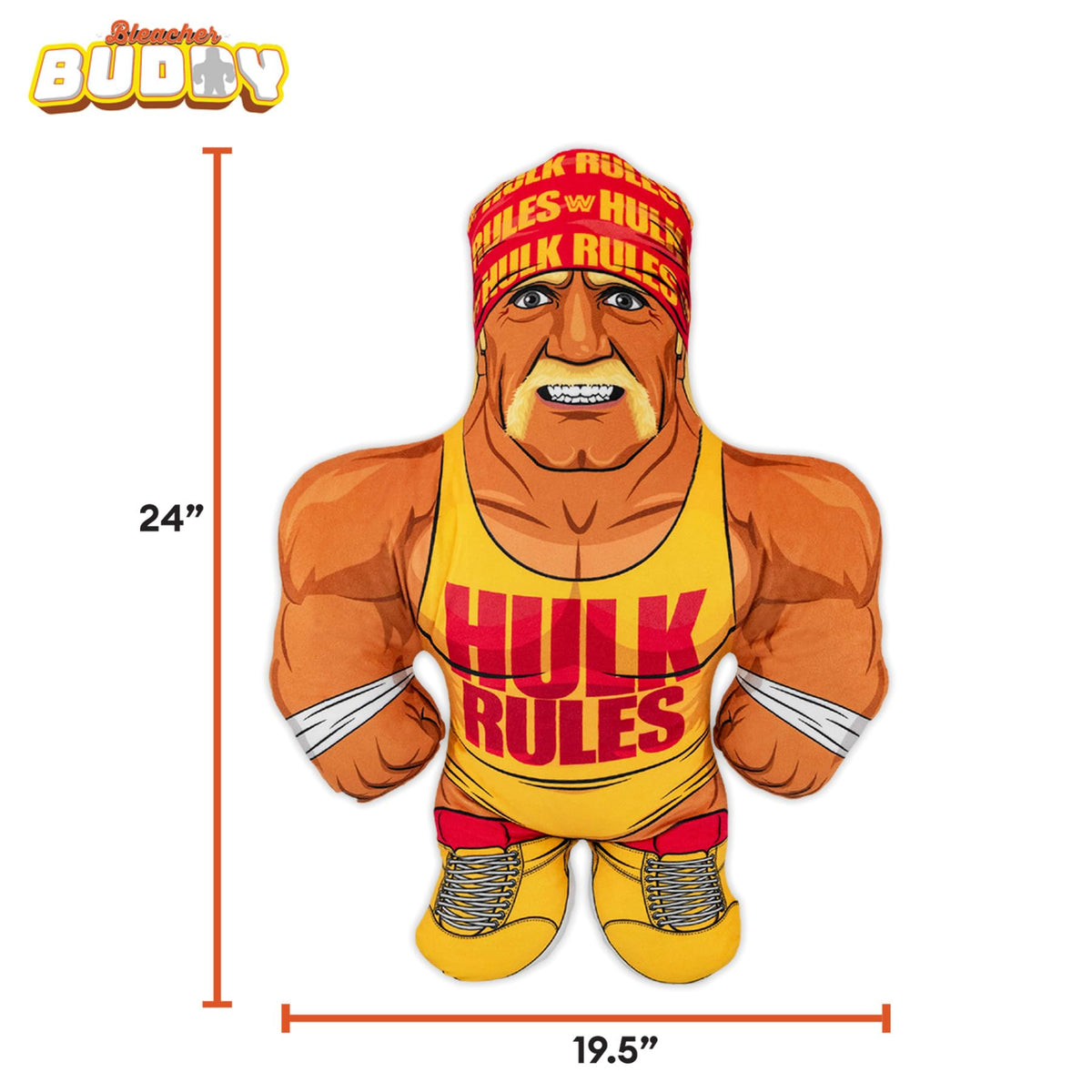 Bleacher Creatures WWE Hulk Hogan 24-inch right side ready for shelf-worthy WWE décor.