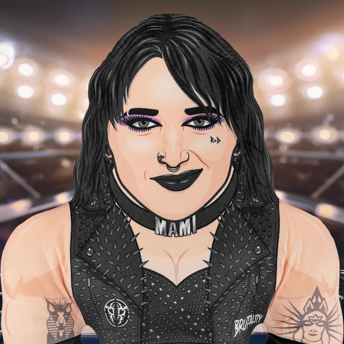 Bleacher Creatures WWE Rhea Ripley 24-inch Bleacher Buddy soft texture, cuddle-worthy for game-day cheer