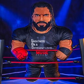 Bleacher Creatures WWE Roman Reigns 24-inch Bleacher Buddy stuffing quality enhances plush feel.
