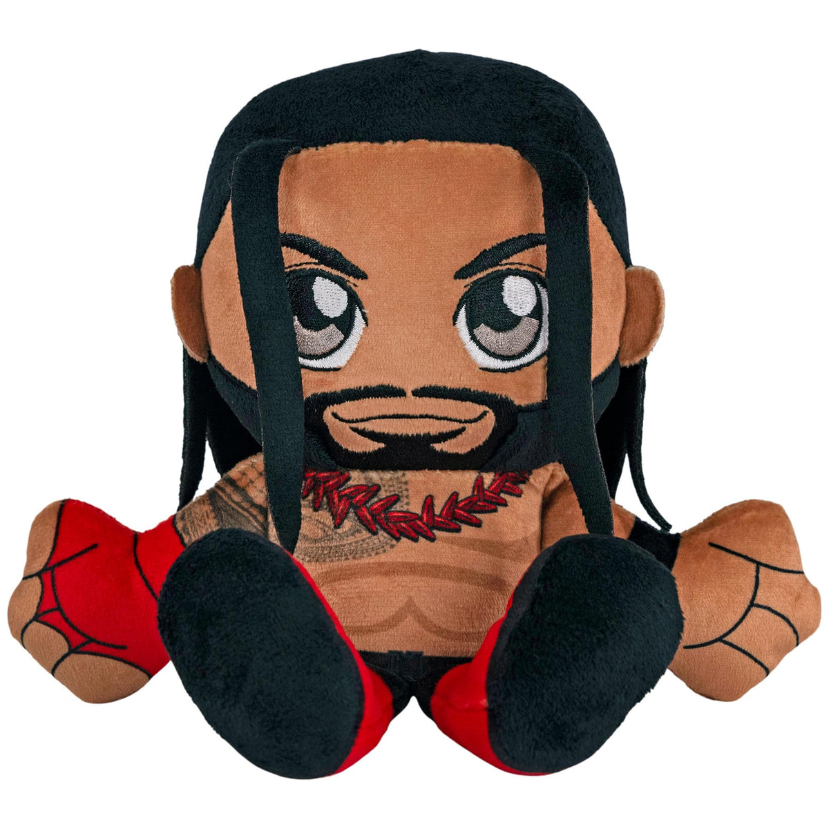 Bleacher Creatures WWE Roman Reigns plush front view for display and collection