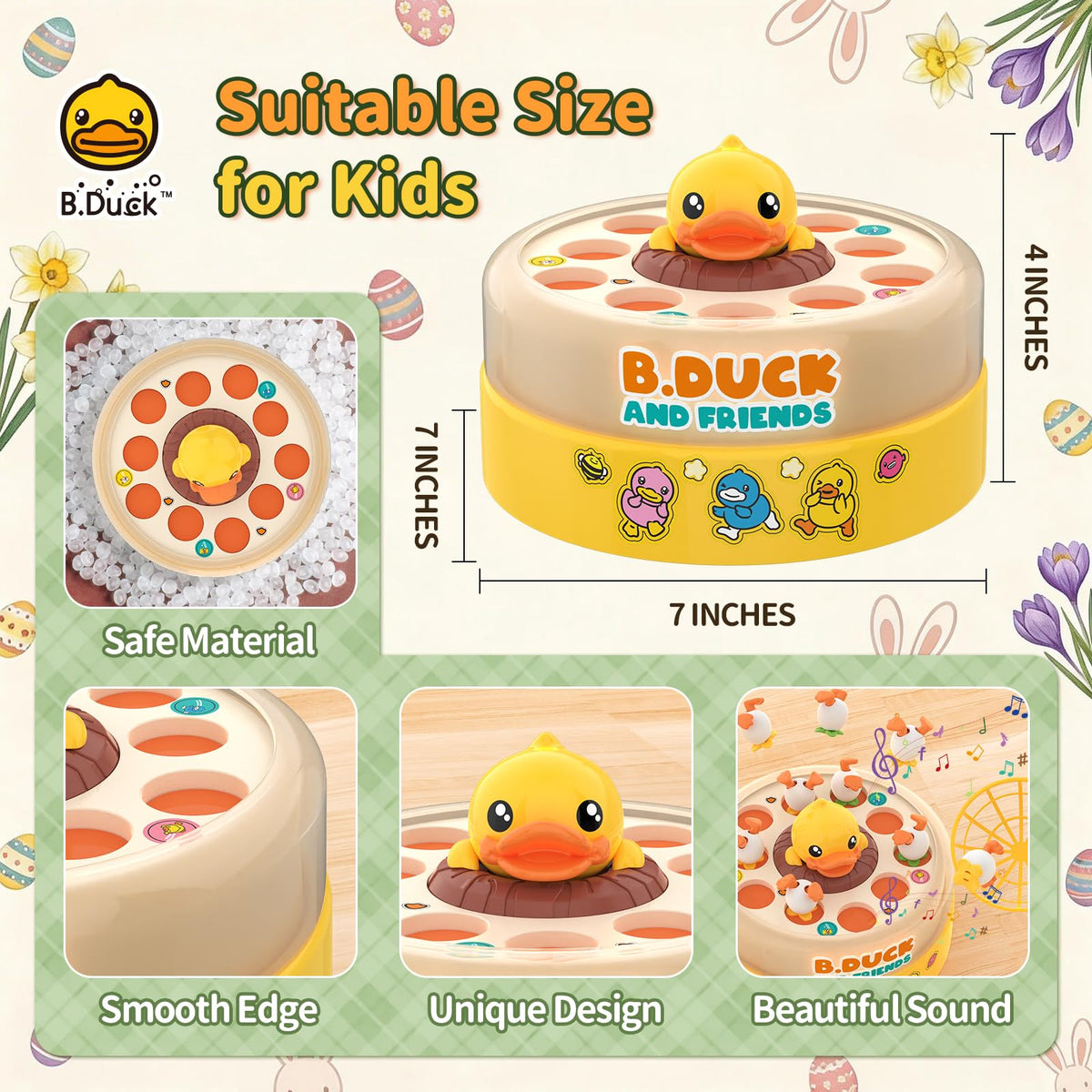 BLF FUN B.Duck egg toys popping out during play.