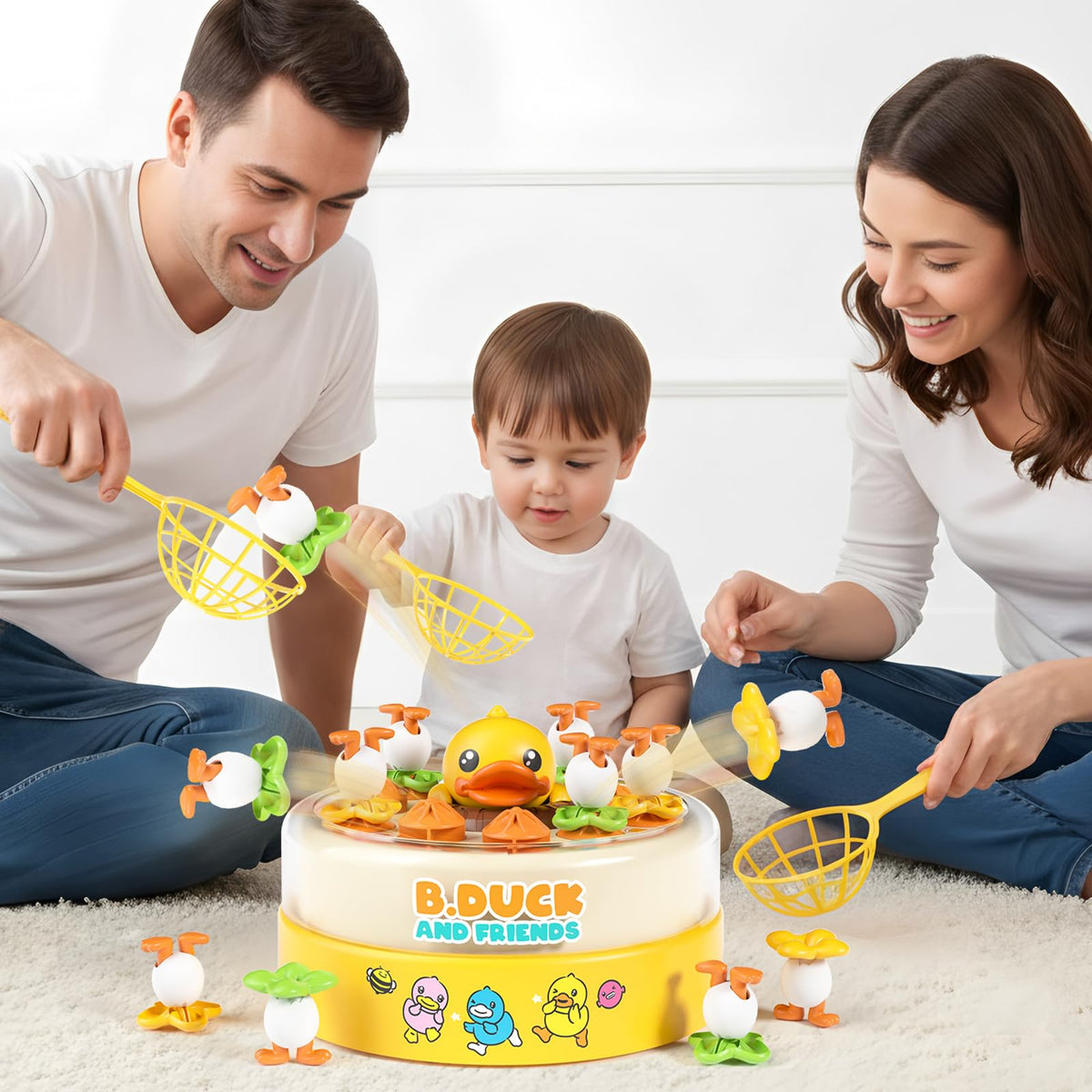BLF FUN B.Duck eggs spinning on board create dynamic action for young players