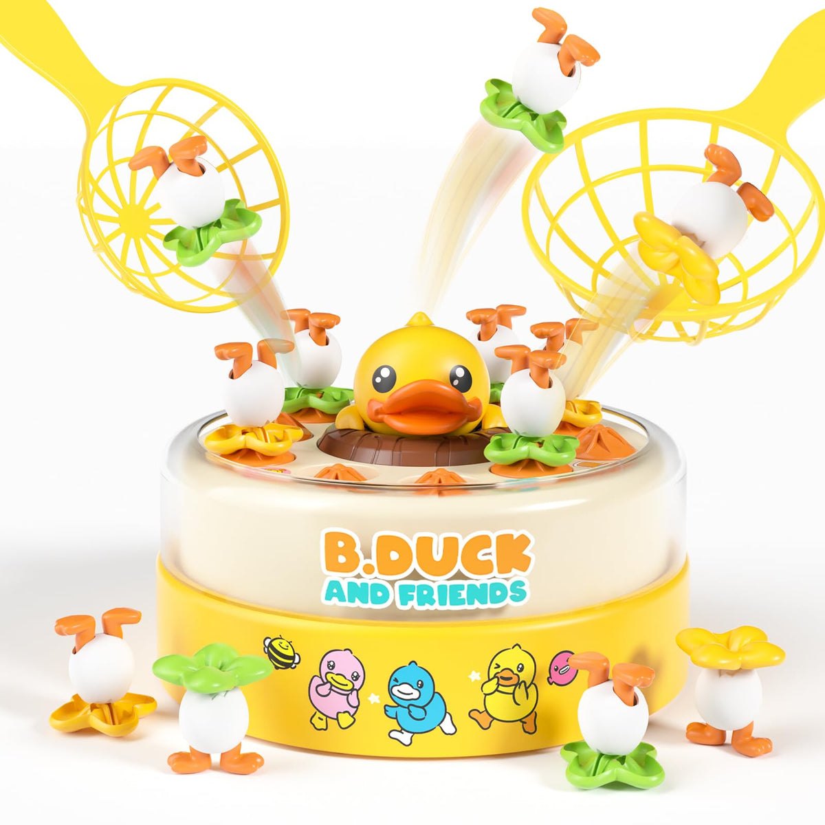 BLF FUN B.Duck rotating game board invites family play and turn-taking.