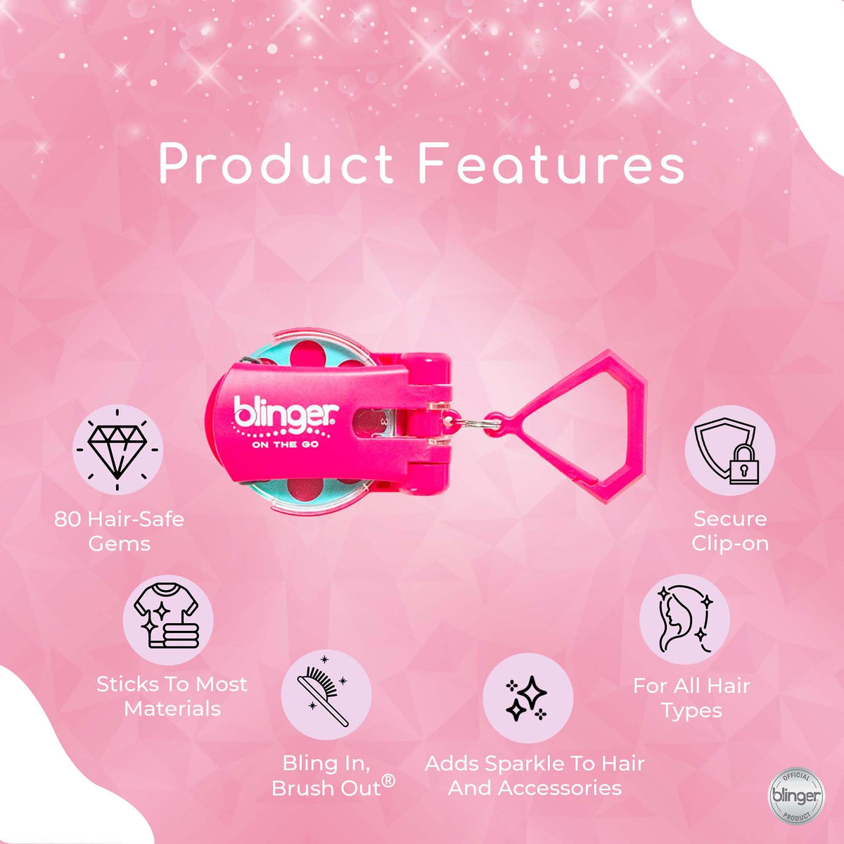 80 rhinestones across 10 mini discs for vibrant customizable sparkle.