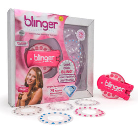 Blinger Pink Metallic Gems secure your style all day
