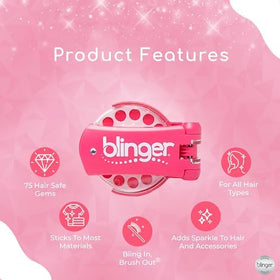 Blinger Purple Metallic Gems spark festival-ready accessories