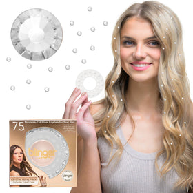 Blinger Shimmer Crystal refill crystals add radiant hair sparkle with no glue.