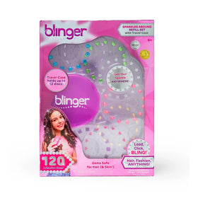 Blinger Sparkles Abound travel case keeps gems organized for on-the-go styling.
