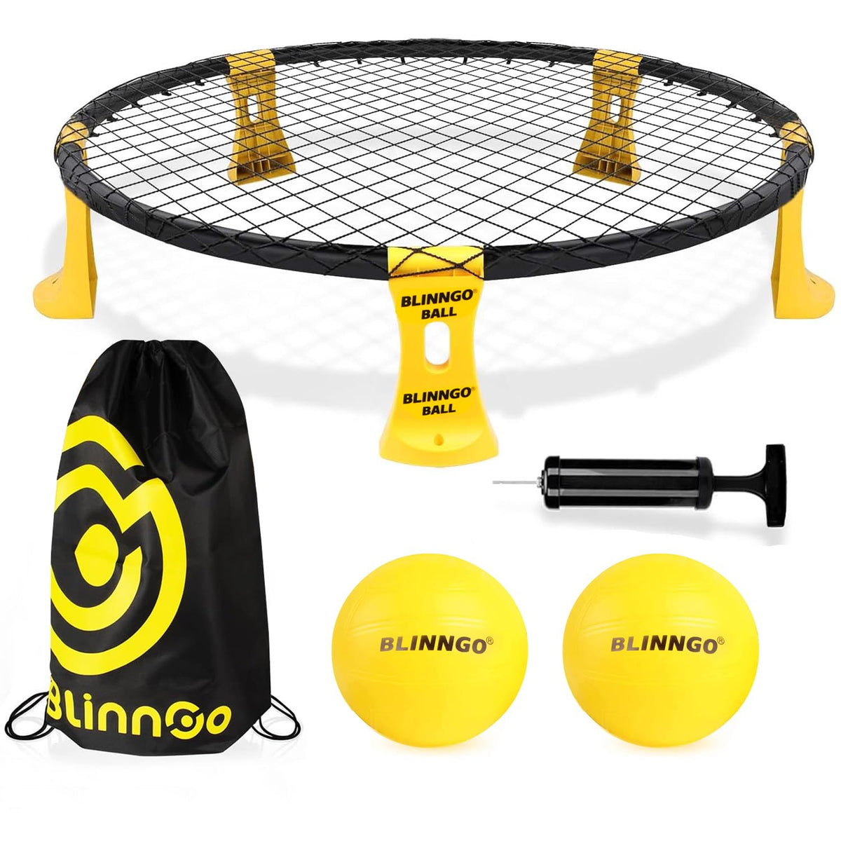 Blinngo Sport Roundnet ball setup for quick, ready-to-play action.