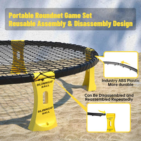 Blinngo Sport Roundnet frame assembly for fast setup at the park.