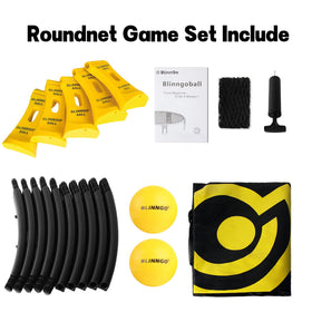 Blinngo Sport Roundnet net tension demonstrating responsive returns.