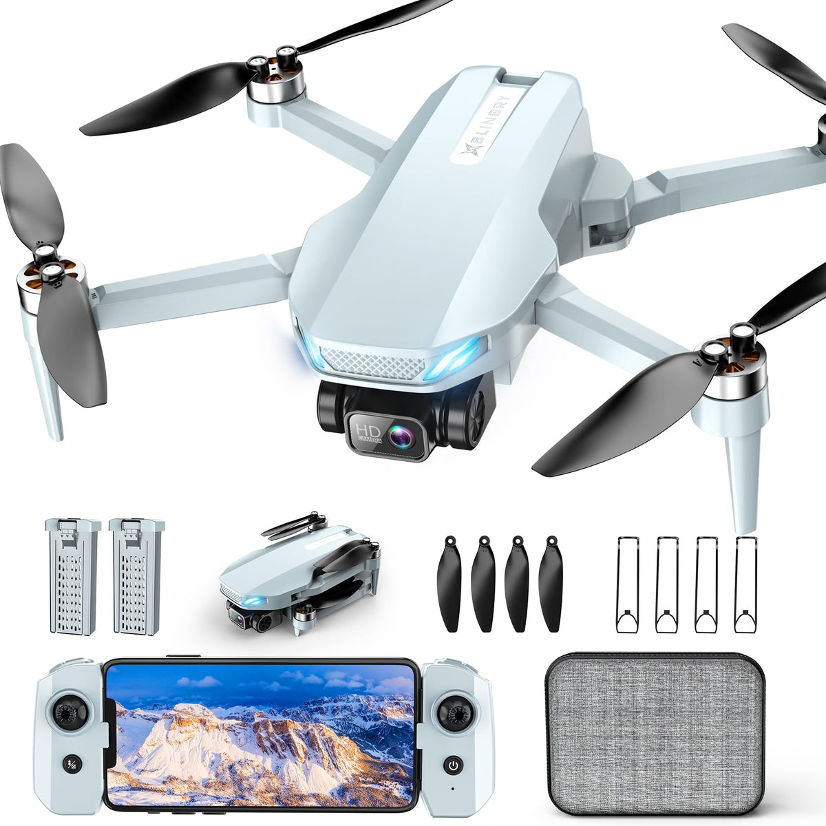 BLINORY drone front view with 2K camera for crisp aerial footage