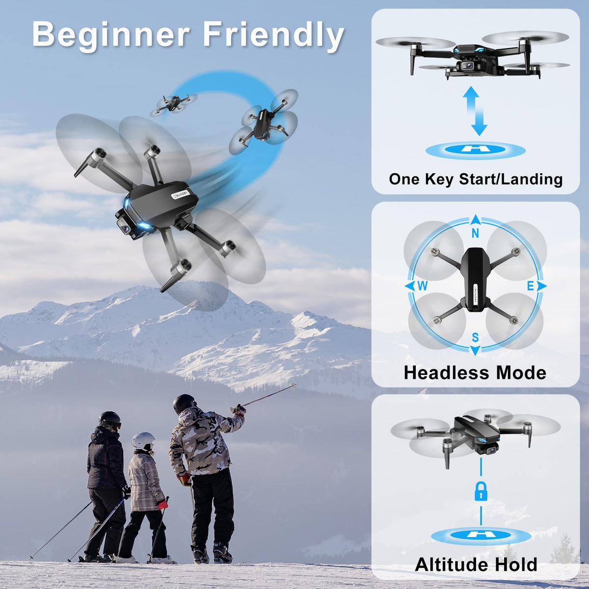 Waypoint flight mode lets you map routes for smooth cinematic footage