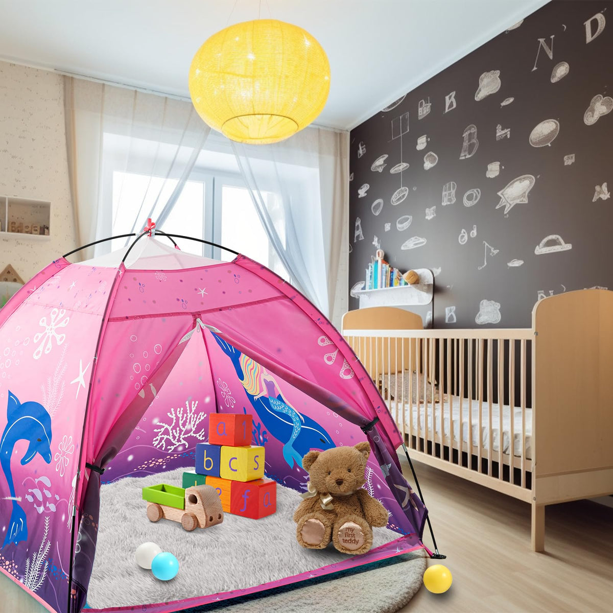 BLINWORLD pink play tent adds a vibrant, inviting space for imaginative games