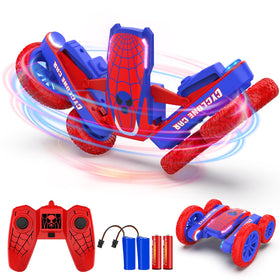 Blissbud Spider RC Car 360flip side view showing dual-sided stunt potential