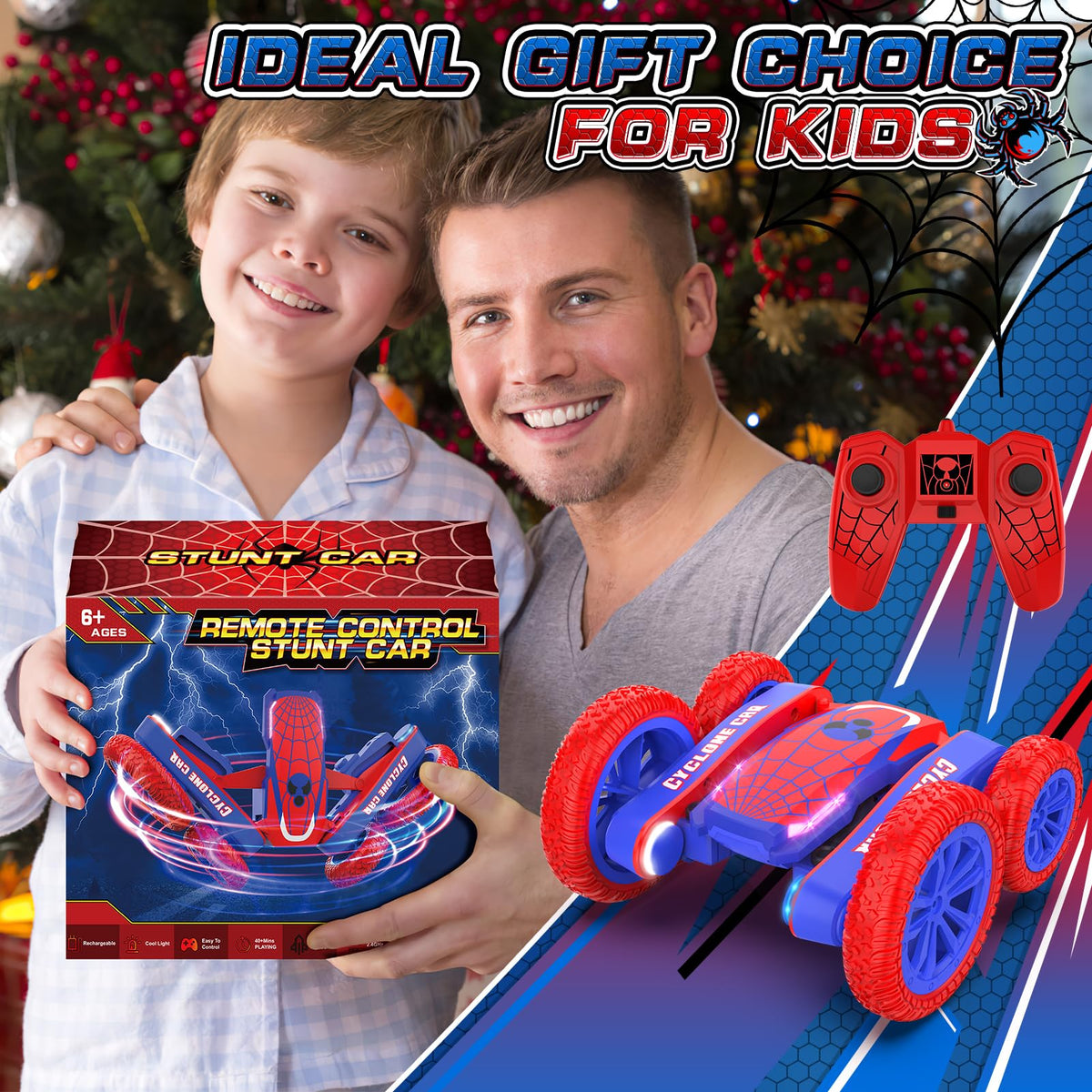 Blissbud Spider RC Car gift for kids evokes excitement at occasions