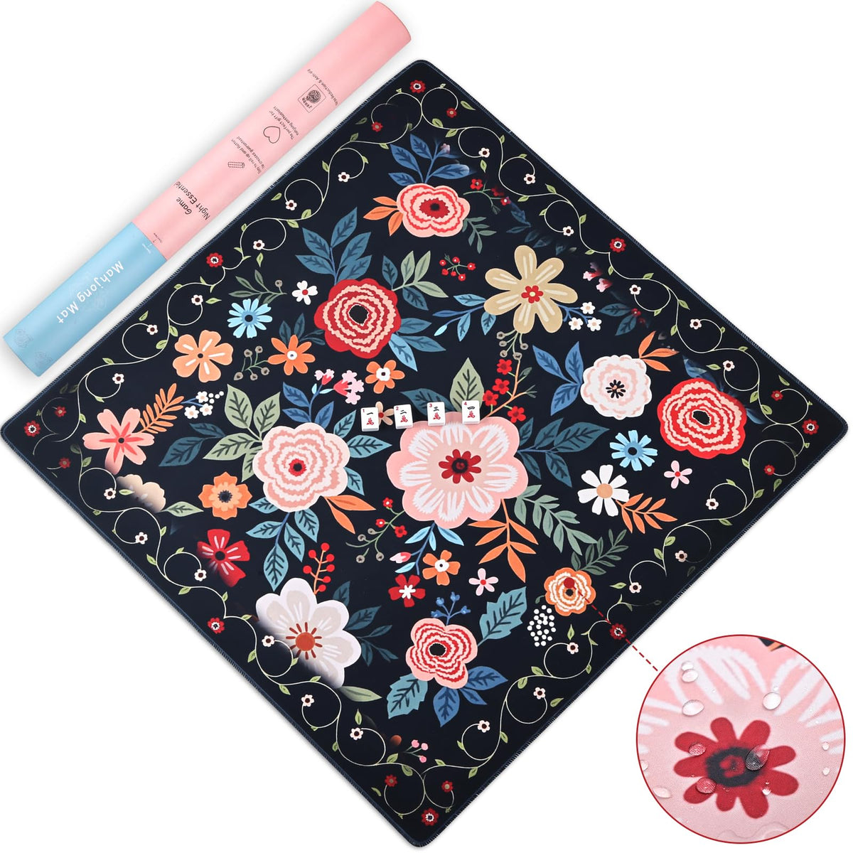 Non-slip backing keeps the mat secure on most tables.