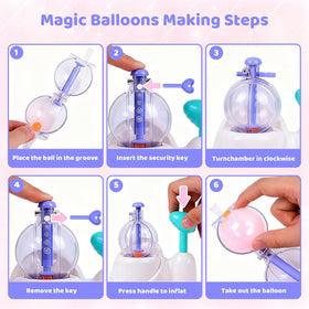 BlivEclat Balloon The Funny Inflator connectors and stands simplify display and play.