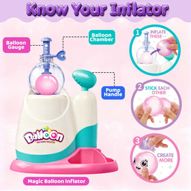 BlivEclat Balloon The Funny Inflator decorative stickers for colorful balloon art.