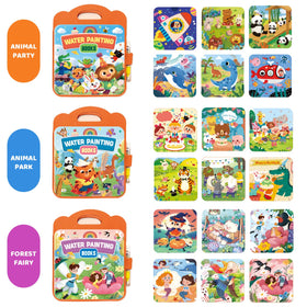 BlivEclat magic water coloring book interior scene 5 shows clean, safe surface
