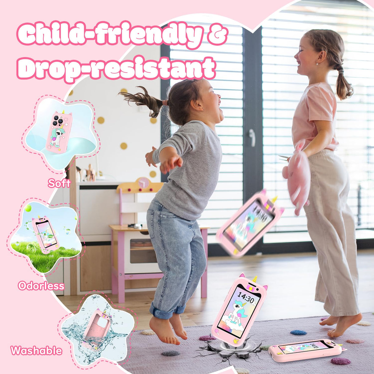BLKE Max Kids Phone durable ABS with unicorn case for durability