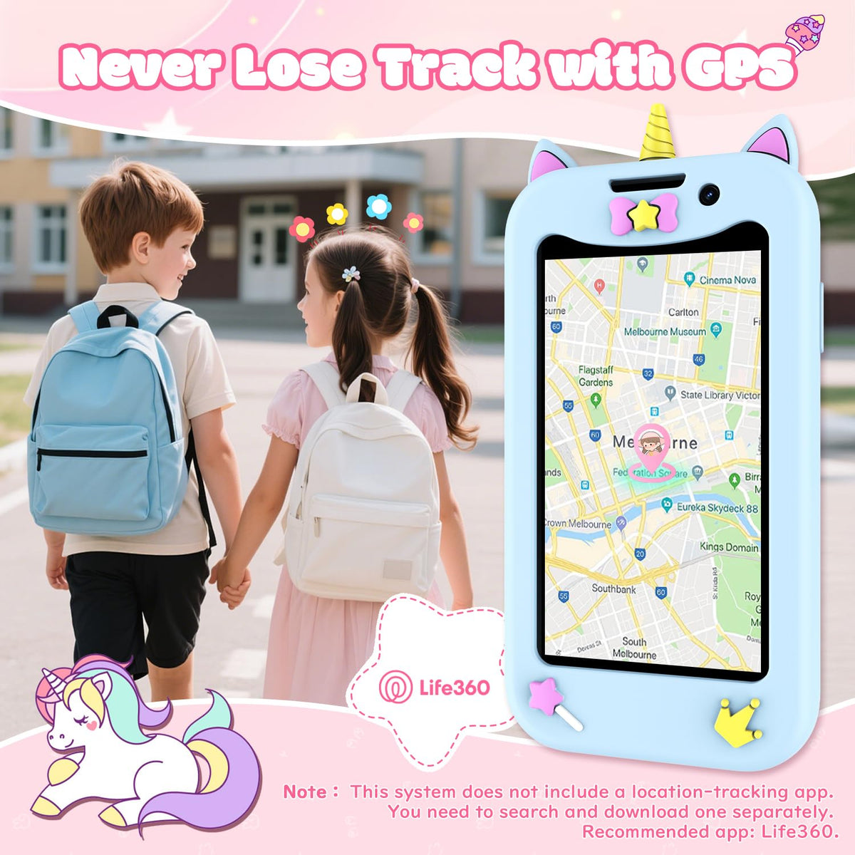 BLKE Max Kids Phone GPS tracking for real-time location awareness