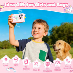 BLKE Max Kids Phone with unicorn case rear camera for playful memories