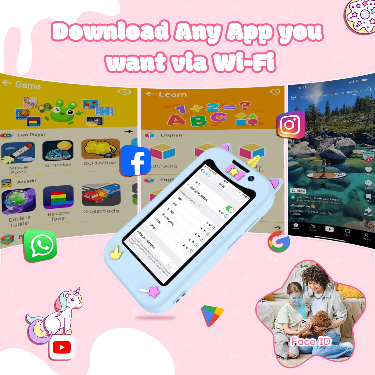 BLKE Max Kids Phone WiFi app downloads for learning and fun