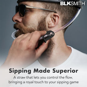 BLKSMITH hands-free helmet supports carefree sipping at tailgates.