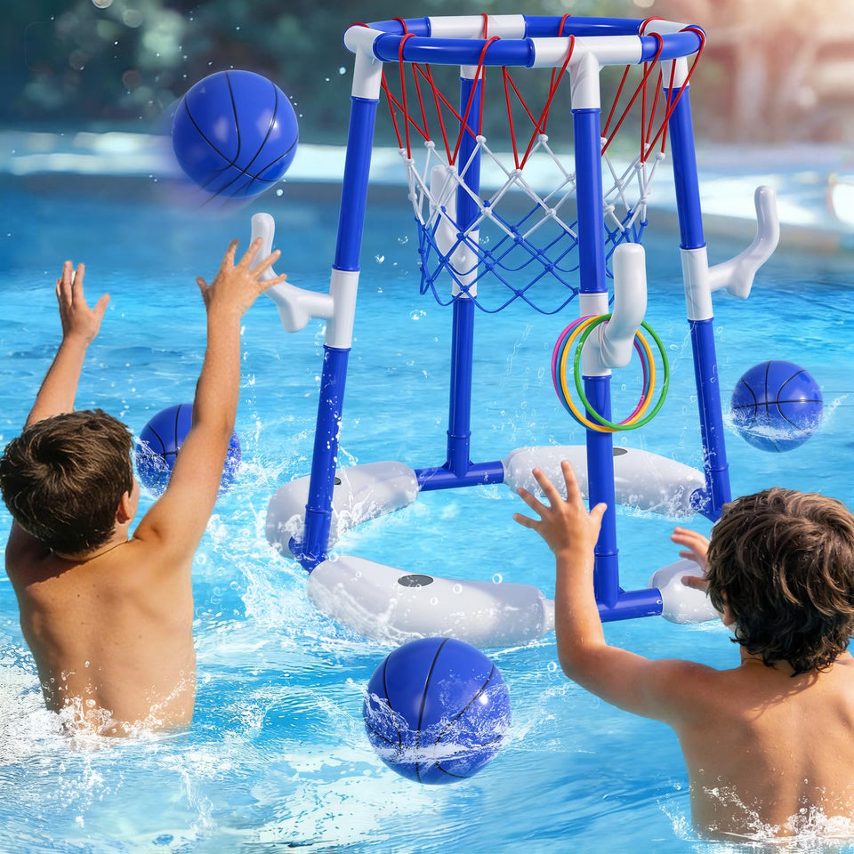 BLmukce 2-in-1 pool hoop floating base for adaptable pool play