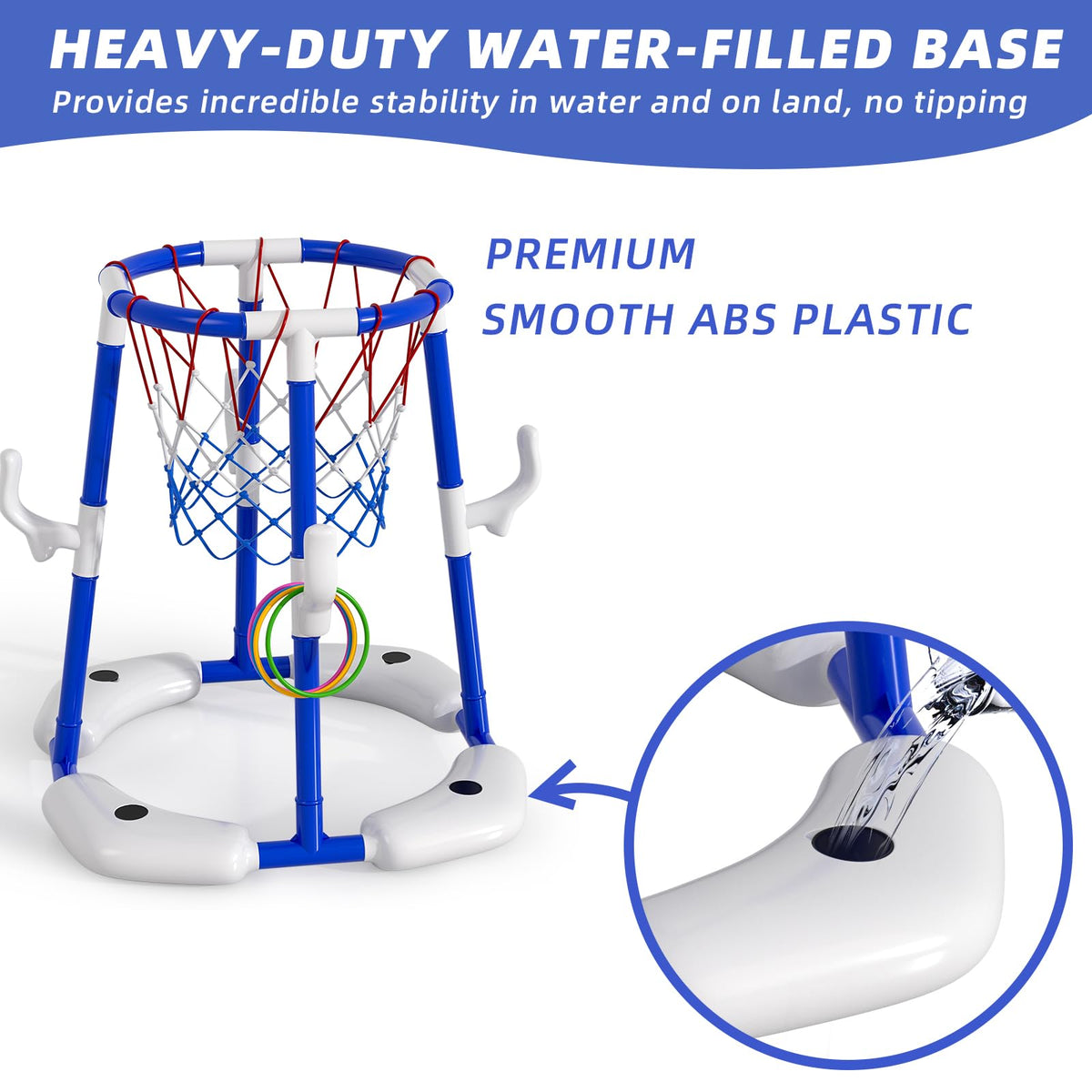 BLmukce blue pool hoop design brings vibrant summer vibes