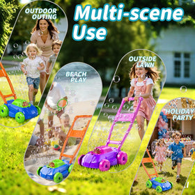 BLmukce Bubble Lawn Mower detachable handle simplifies storage after play.