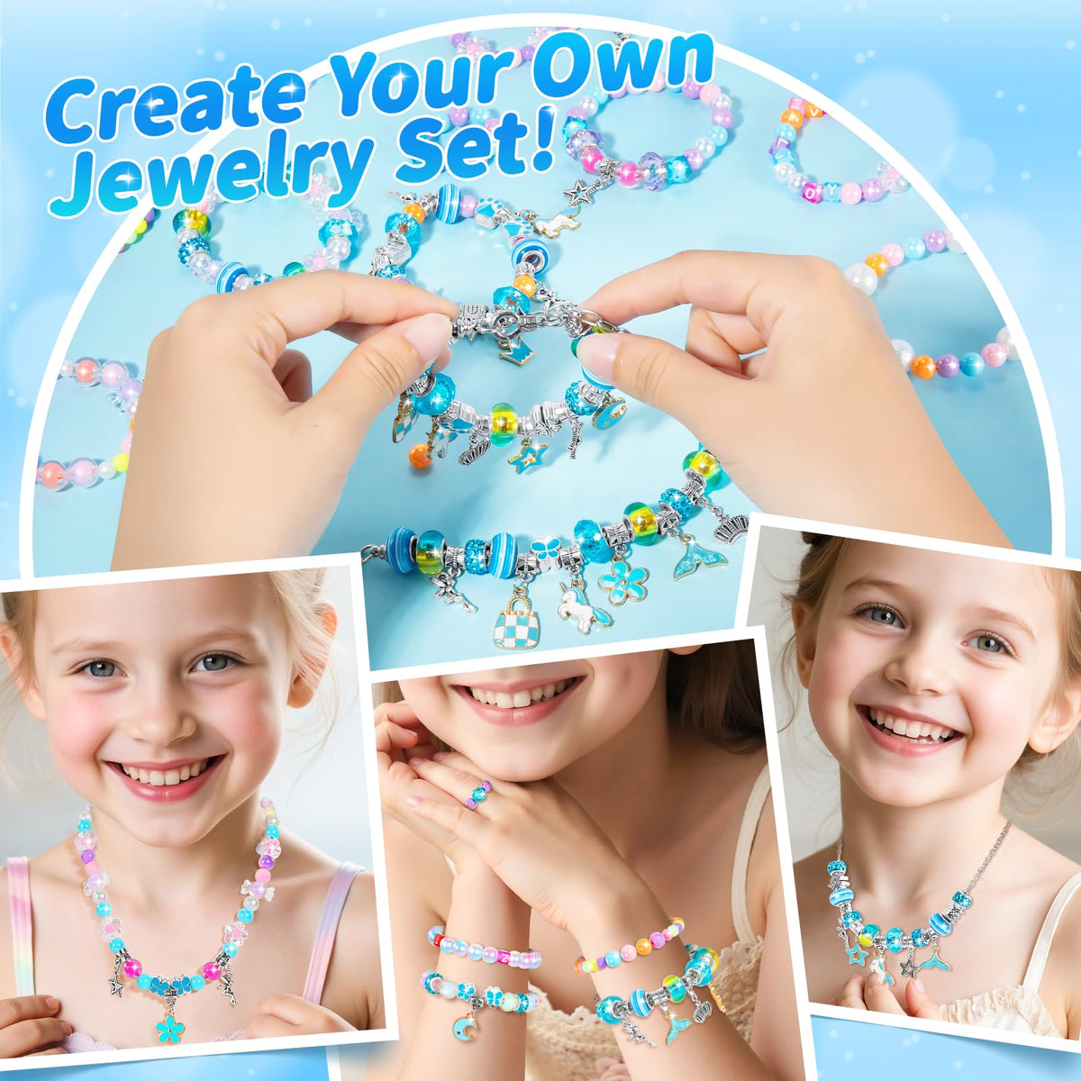 BLmukce Colorful beads and spacers for creative projects
