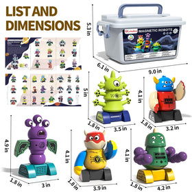 BLmukce colorful robot pieces spark imaginative play sessions