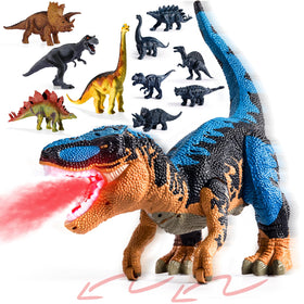 BLmukce large dinosaur belly storage keeps mini figures organized