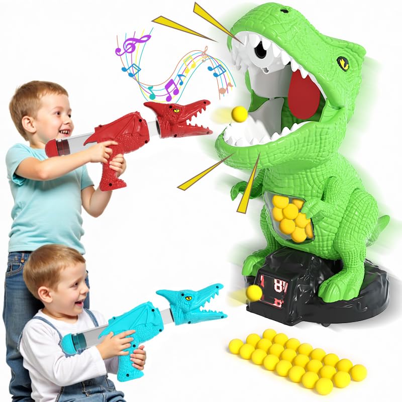 BLmukce dinosaur movable shooting toy front view for active play