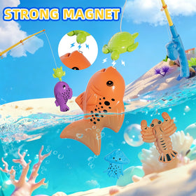 BLmukce bath-time play improves motor skills with colorful sea creatures
