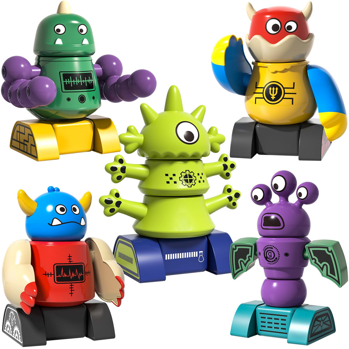 BLmukce magnetic robot toy assembly stimulates early engineering skills