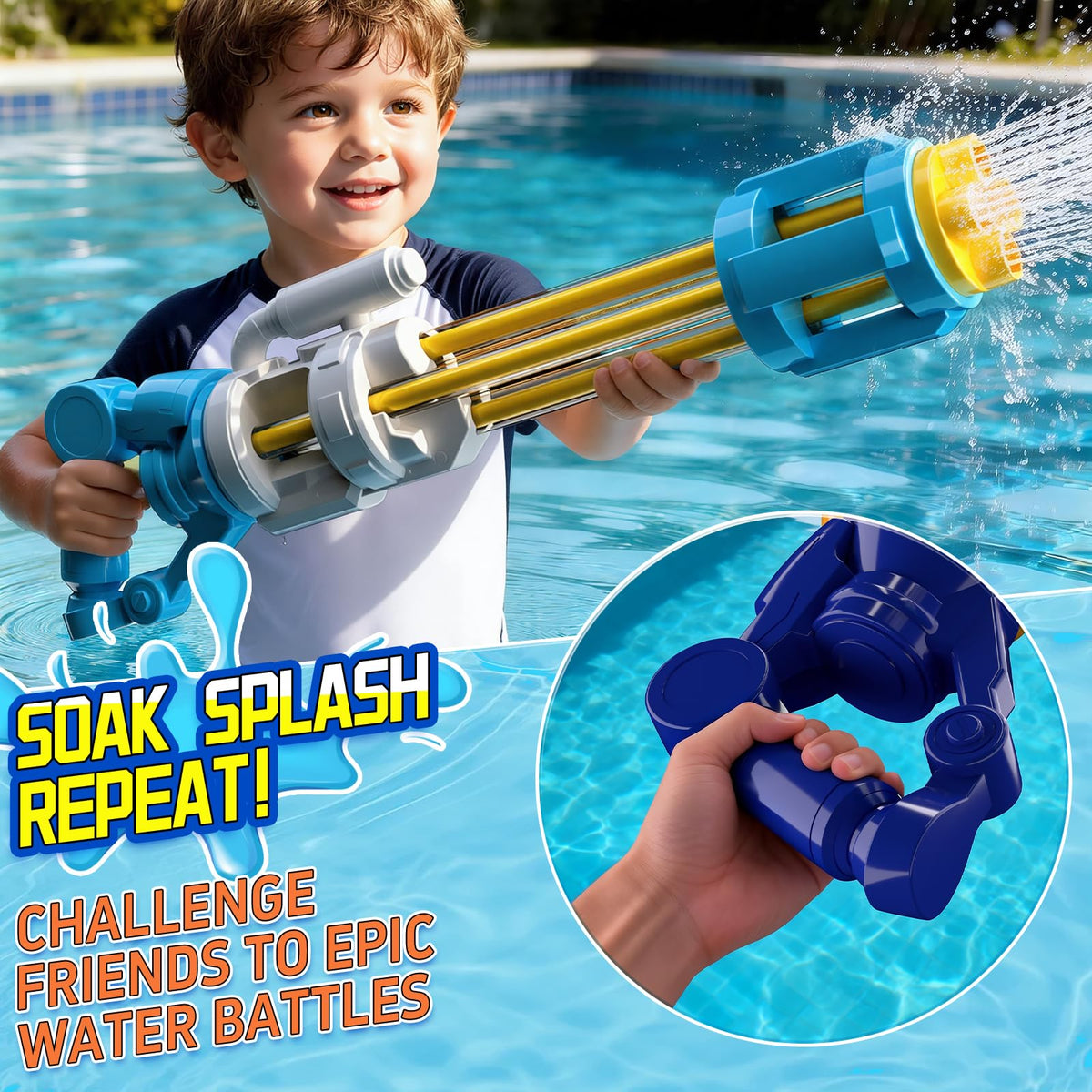 BLmukce multiplayer battle scene for backyard games and beach fun.