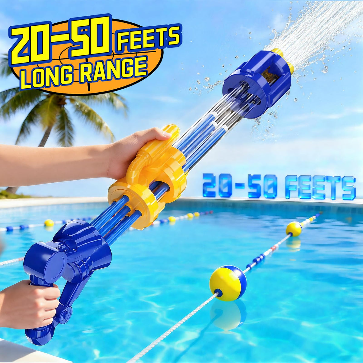 BLmukce quick-fill feature enabling fast water filling for continuous fun.