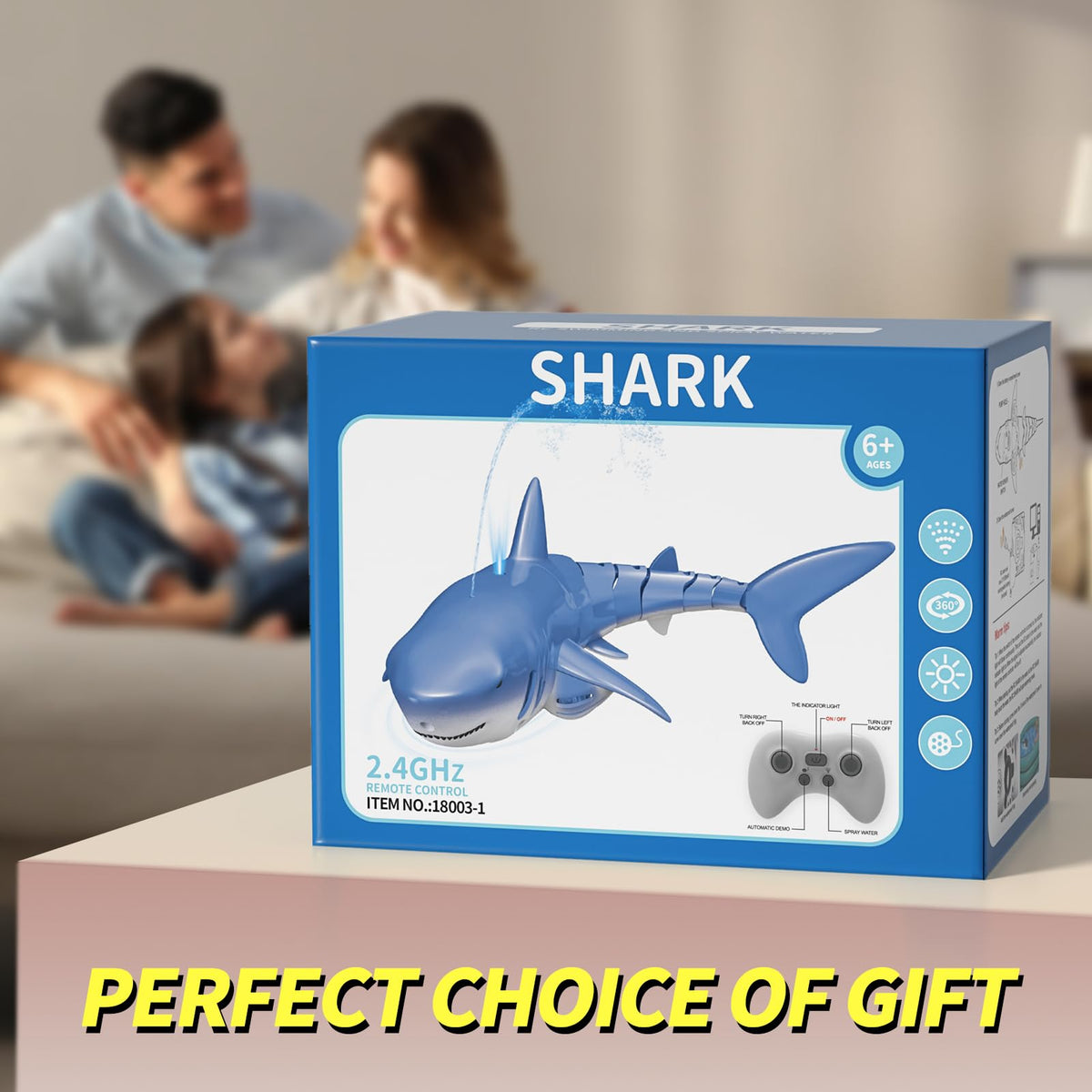 BLmukce 1:18 scale shark in pool delivering thrilling, age-appropriate adventures