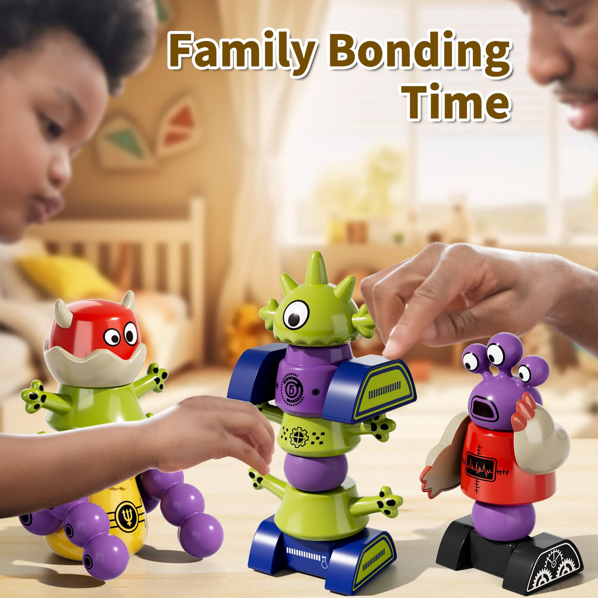 BLmukce travel-friendly robot toy case secures pieces on the go