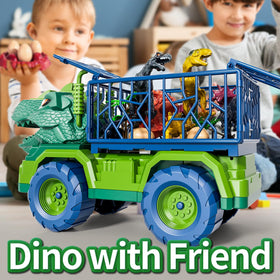 BLmukce T-Rex head design stands out on the carrier truck