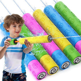BLmukce water gun kids playing outdoors for summer fun