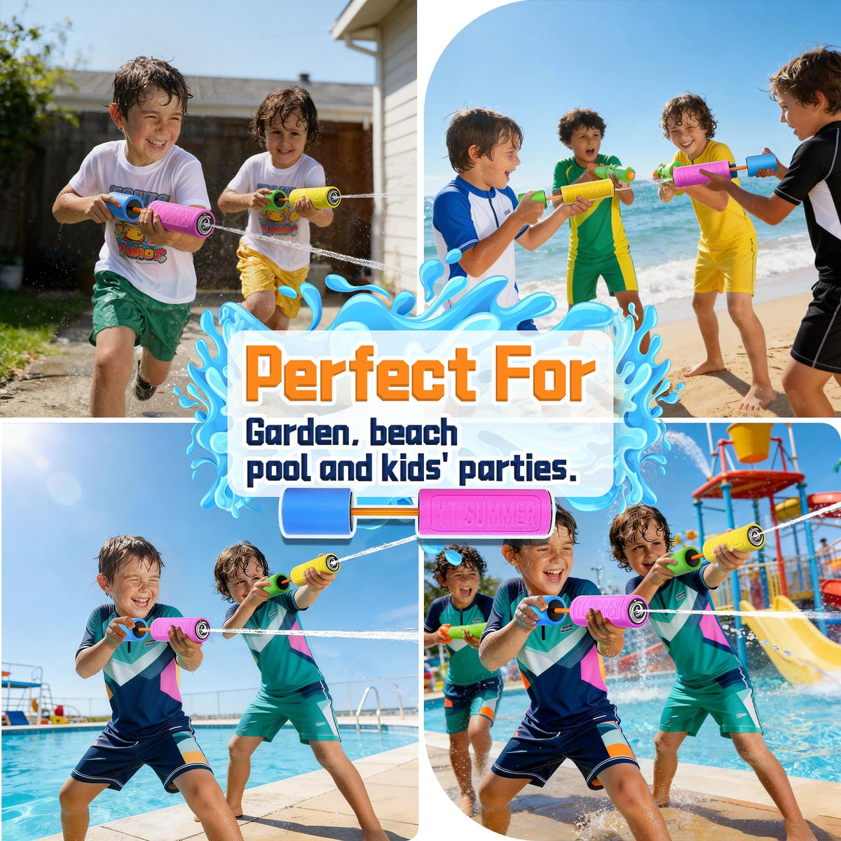 BLmukce water gun lightweight portable design for easy summer carry.