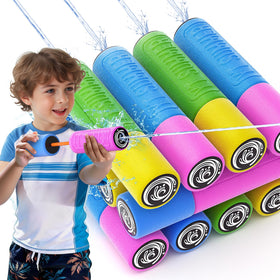 BLmukce water gun long-range spray for exciting pool and backyard battles.